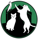 littlestown vet logo with dog cat and bird